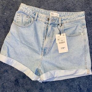 Zara NWT mom jean shorts